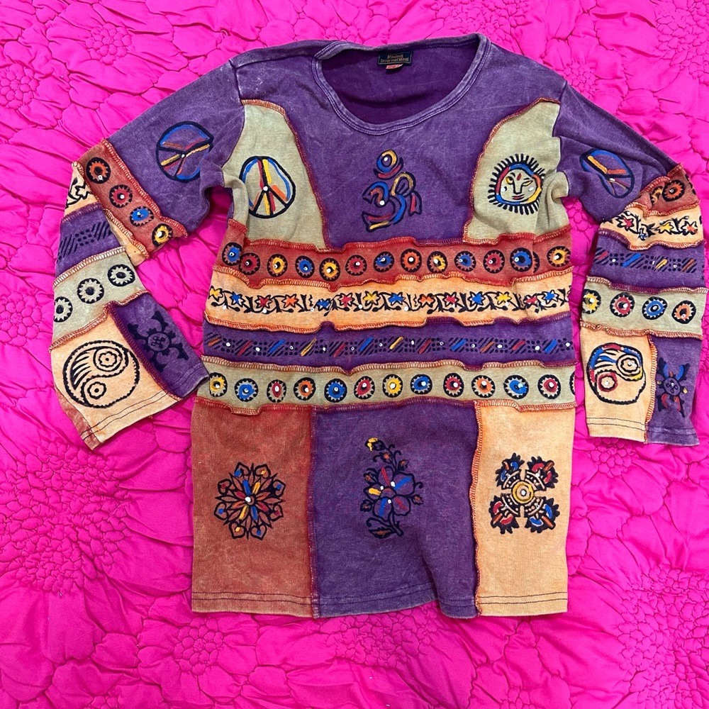 Hippie Vibe long sleeve womens top